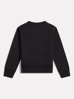 New Balance Kids' Crew Neck Stack Logo Sweatshirt - view 2, Caviar