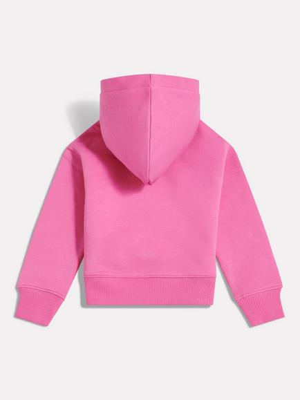 New Balance Kids' Relaxed Stacked Logo Hoodie, Pink - view 2, Pink