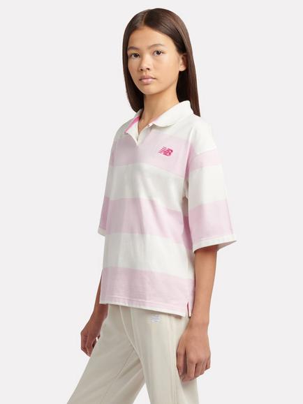 New Balance Kids' Stripe Polo Shirt, Multi - view 2, Multi