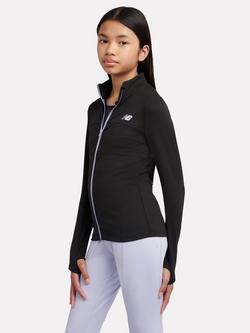 New Balance Zip Funnel Neck Jacket - view 2, Black