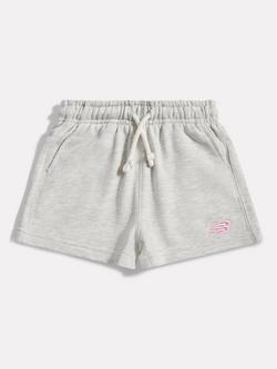 New Balance Kids' Drawstring Shorts, Grey Marl, Grey Marl