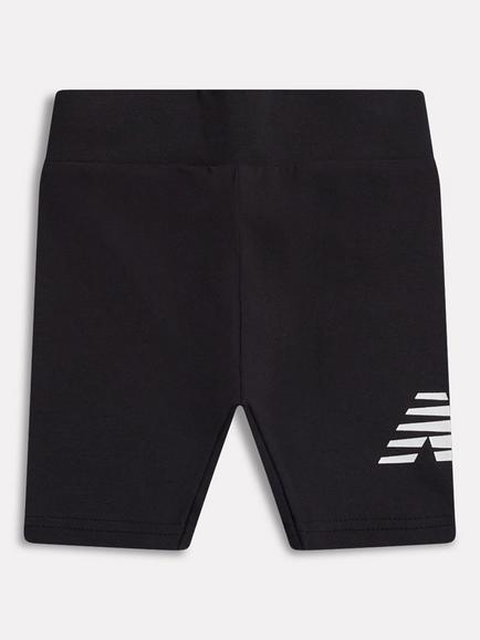 New Balance Kids' Graphic Logo Cycle Shorts, Black, Black