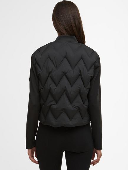 Barbour International Prism Quilted Sweatshirt, Black - view 2, Black