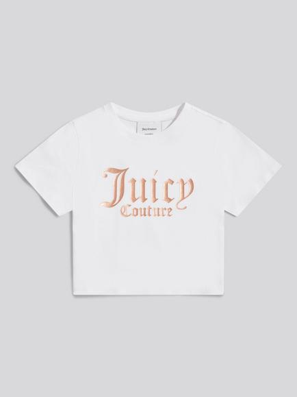 Juicy Couture Kids' Cotton T-Shirt, Bright White, Bright White