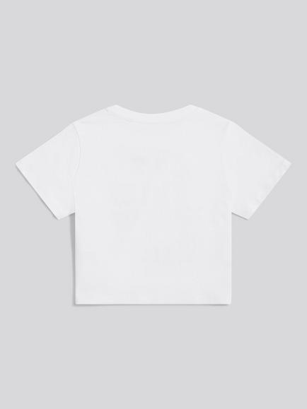 Juicy Couture Kids' Cotton T-Shirt, Bright White - view 2, Bright White