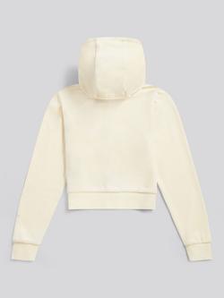 Juicy Couture Kids' Velour Zip Through Hoodie, Almond Oil - view 2, Almond Oil