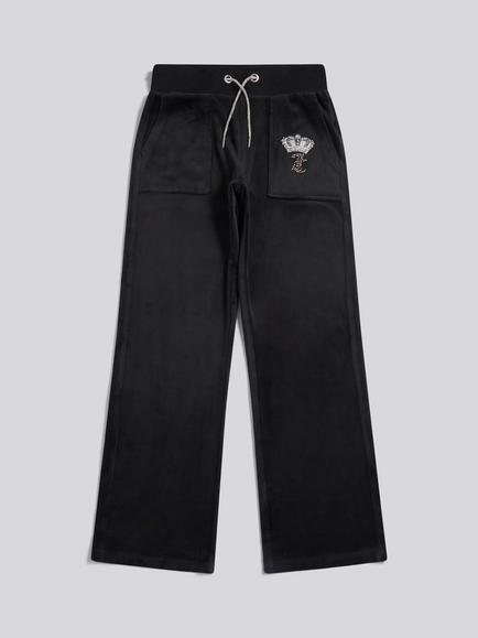 Juicy Couture Kids' Velour Drawstring Joggers, Jet Black, Jet Black
