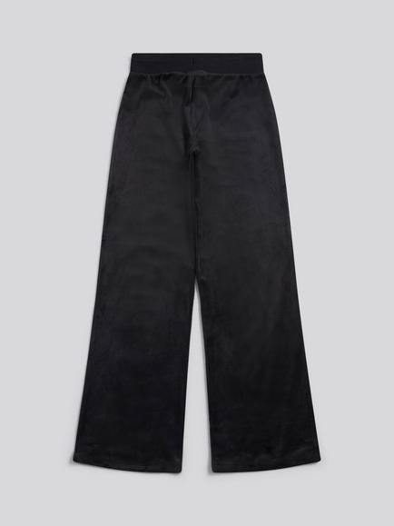 Juicy Couture Kids' Velour Drawstring Straight Leg Joggers, Jet Black - view 2, Jet Black