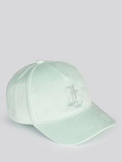 Juicy Couture Kids' Classic Velour Cap, Misty Jade