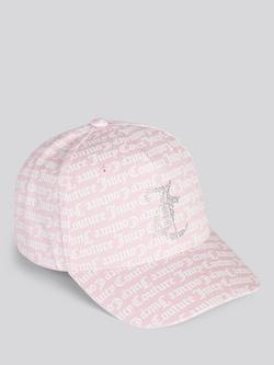 Juicy Couture Kids' Cotton Canvas Cap, Cherry Blossom, Cherry Blossom