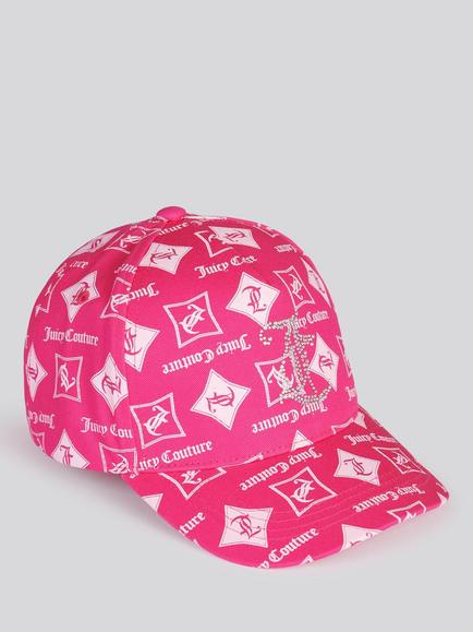 Juicy Couture Kids' Logo Canvas Baseball Cap, Fuchsia Purple, Fuchsia Purple