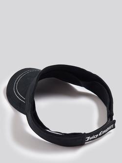 Juicy Couture Kids' Velour Diamante Visor - view 2, Black