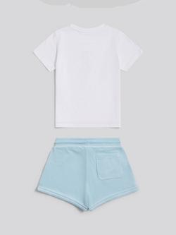 Juicy Couture Kids' Velour T-Shirt and Shorts Set, Nantucket Breeze - view 2, Nantucket Breeze