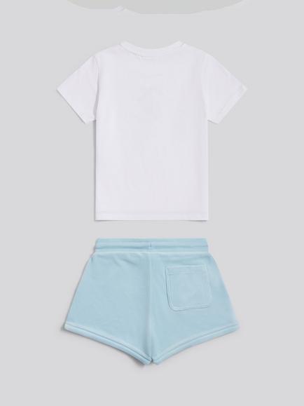 Juicy Couture Kids' Velour T-Shirt and Shorts Set, Nantucket Breeze - view 2, Nantucket Breeze