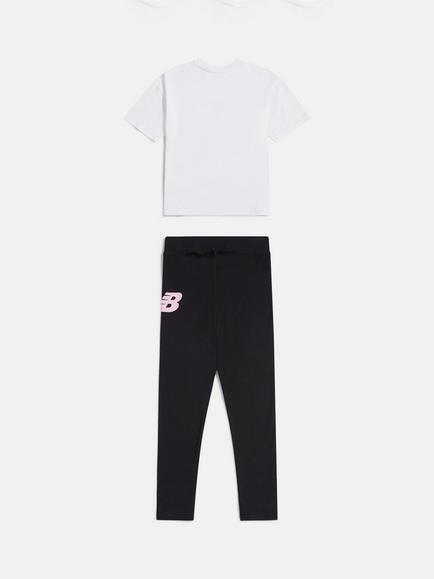 Juicy Couture Kids' Floral Shoe T-Shirt and Leggings Set, Bright White/Multi - view 2, Bright White/Multi