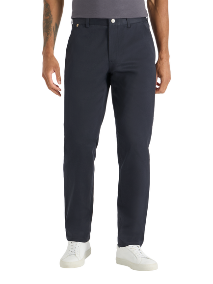 SPOKE Bulletproofs Wide Thigh Slim Chinos, Dark Navy