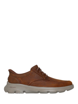 Skechers Arch Fit Garza Rowan Leather Shoes, Dark Brown, Dark Brown