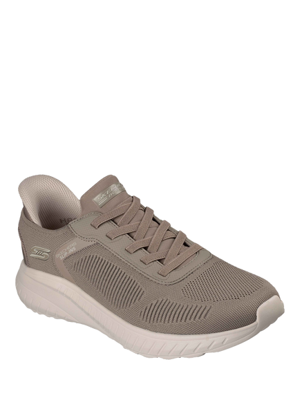 BOBS Sport Squad Chaos Solid Step Slip Ins Trainers - view 2, Dark Taupe