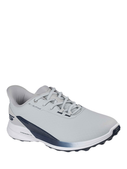 Skechers Pure Slip Ins Eco Flight Trainers - view 2, Grey/Navy