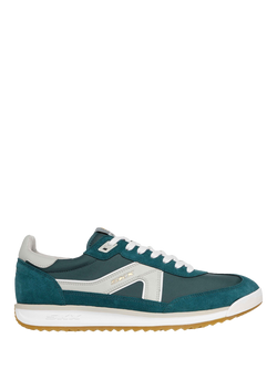 Skechers SKX 92 Spective Leather Trainers, Green/White
