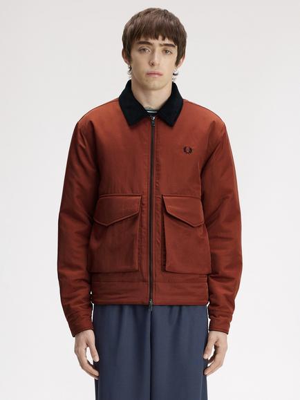 Fred Perry Caban Jacket, Brandy, Brandy