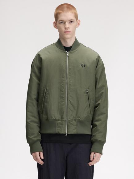 Fred Perry Quilted Tennis Jacket, Lrl Wrth Green, Lrl Wrth Green