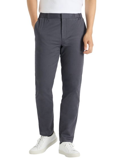 SPOKE Fridays Regular Thigh Slim Chinos - view 2, Charcoal