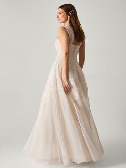 Monsoon Rose Organza Wedding Dress, Ivory - view 2, Ivory