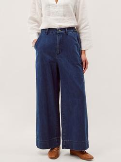 Monsoon Wendy Wide Leg Jeans, Mid Authentic Blue, Mid Authentic Blue