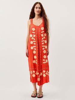 Monsoon Eliana Floral Jumpsuit containing LENZING™ ECOVERO™ Viscose, Orange, Orange