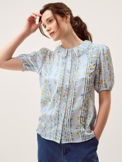 Monsoon Naomi Floral Shirt, Blue