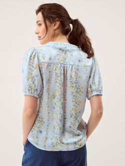 Monsoon Naomi Floral Shirt - view 2, Blue