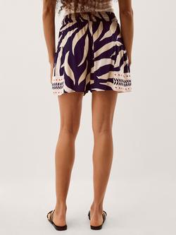 Monsoon Paloma Shorts containing LENZING™ ECOVERO™ Viscose, Navy - view 2, Navy