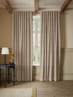 John Lewis Coba Linen Blend Multiway Voile Panel - view 2, Natural/White