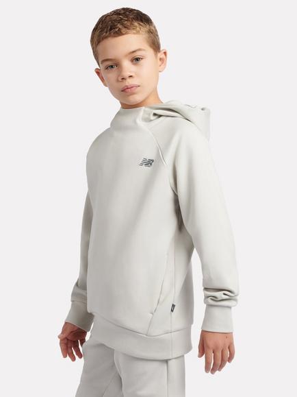New Balance Kids' Tech Knit Hoodie, Grey - view 2, Grey