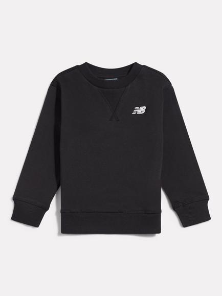 New Balance Kids' Pure Cotton Crew Neck Hoodie, Caviar