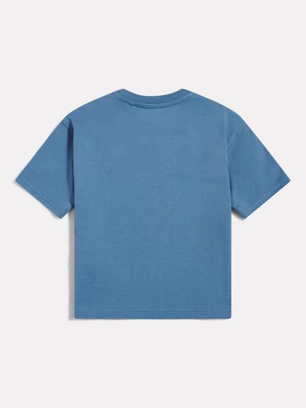 New Balance Kids' Logo Crew Neck T-Shirt, Heron Blue - view 2, Heron Blue