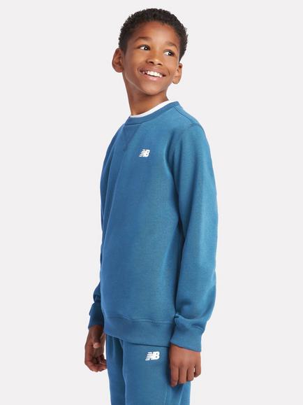 New Balance Kids' Pure Cotton Logo Sweatshirt, Heron Blue - view 2, Heron Blue