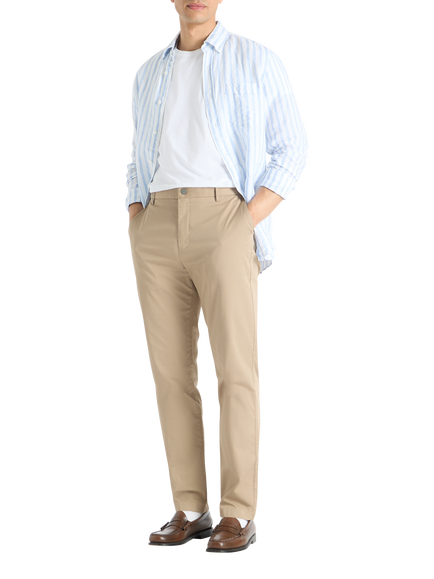 SPOKE Summer Sharps Regular Thigh Slim Chinos, Greige, Greige