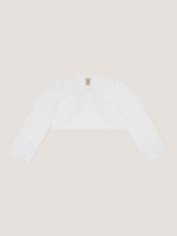 Monsoon Kids' Felicity Communion Cardigan, White - view 2, White
