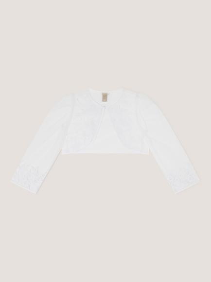 Monsoon Kids' Felicity Communion Cardigan, White - view 2, White