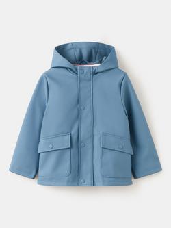 Mango Kids' Hooded Parka Coat, China Blue, China Blue