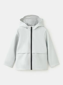 Mango Kids' Hooded Parka Coat, Ice, Ice