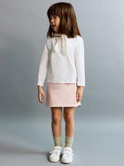 Mango Kids' Denim Skort, Pink, Pink