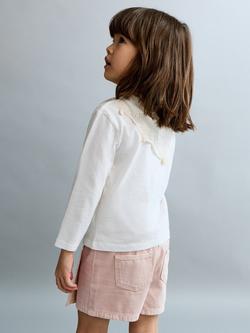 Mango Kids' Denim Skort, Pink - view 2, Pink