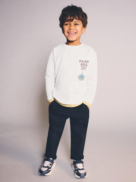 Mango Kids' Buzz LIghtyear Cotton T-Shirt, Off White, Off White