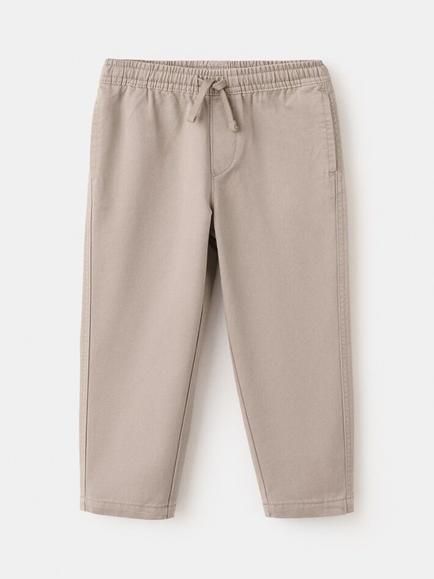 Mango Kids' Regular Drawstring Joggers, Brown, Brown