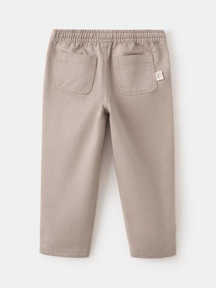 Mango Kids' Regular Drawstring Joggers, Brown - view 2, Brown