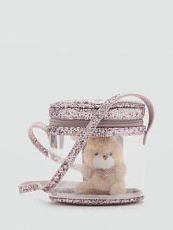 Mango Kids' Bunny Clear Crossbody Bag, Pale Pink