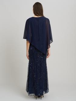 Gina Bacconi Leslie Embellished Maxi Dress, Navy - view 2, Navy